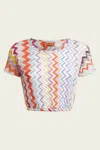 Missoni Chevron Knitted Crop Top