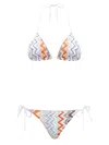 Missoni Striped Triangle Bikini Set In Multicolour