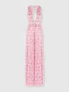 Missoni Zigzag-pattern Dress In White,pink