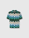 Missoni Viscose Bowling Shirt With Macro Zigzag And Breast Pocket In Multi