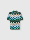 Missoni Viscose Bowling Shirt With Macro Zigzag And Breast Pocket In Multi