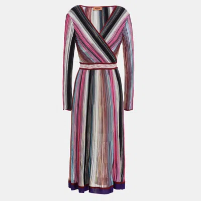 Pre-owned Missoni Viscose Knee Length Dress 38 In Multicolor