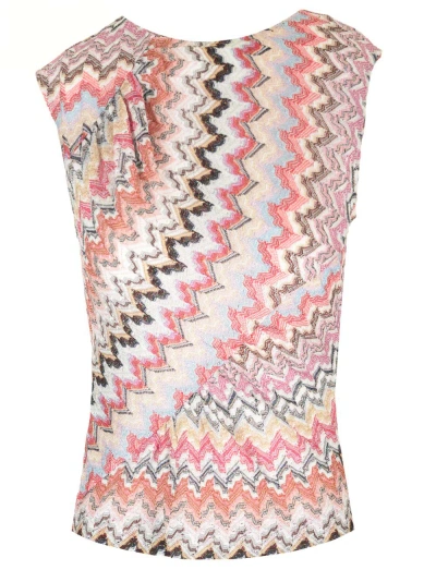 Missoni Viscose Knit Top In Pink