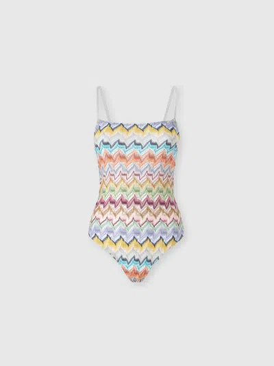 Missoni Badeanzug Aus Viskose-lamé In Multi