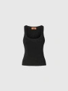 Missoni Metallic-threading Scoop-neck Tank Top In Black