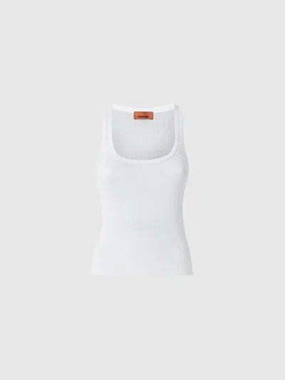 Missoni Tanktop Aus Lamé Aus Viskose In Silver