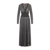 Missoni Viscose Maxi Dress With Lurex Detail In Gray