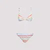 Missoni Womens Multi Micro Zig-zag Pattern Bikini Set In Multi