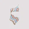 Missoni Multicolor Wave Asymmetric Cutout One-piece Swimsuit In Mnulticolor White