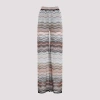 Missoni Sequin-embellished Striped Metallic Crochet-knit Wide-leg Pants In Multi