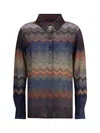 Missoni Viscosebluse Mit Schlangenmuster