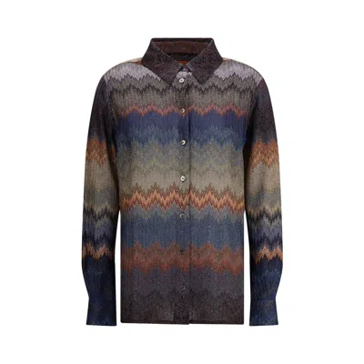 MISSONI VISCOSE SNAKE PATTERN SHIRT
