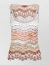 Missoni Viscose Tank Top In White