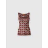 Missoni Viscose Tank Top With Round Neckline In Multi