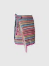 Missoni Viscose Blend Cover-up Sarong With Zig Zag Pattern