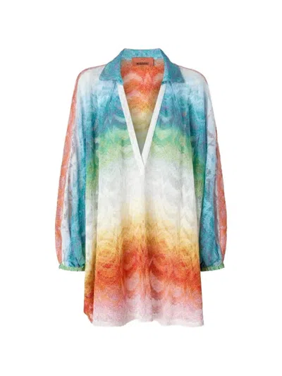 Missoni V넥 커버업 카프탄 In Multi