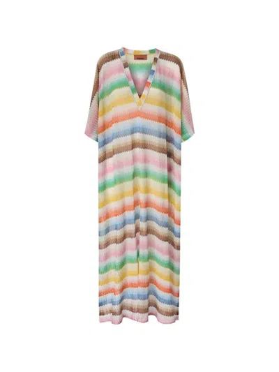Missoni V-neck Cover-up In Multi