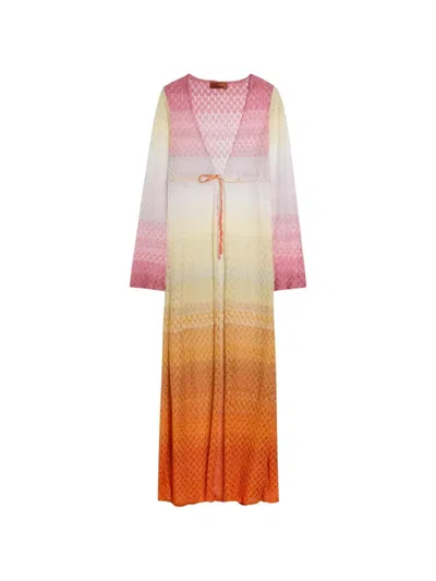 Missoni V-neck Cover-up With Tie
