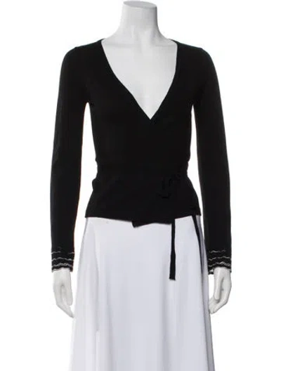 Pre-owned Missoni V-neck Sweater In Black
