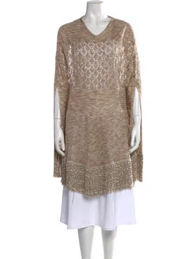 Pre-owned Missoni V-neck Sweater In Brown