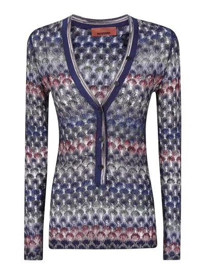 Missoni V-neck Sweater In Multicolour