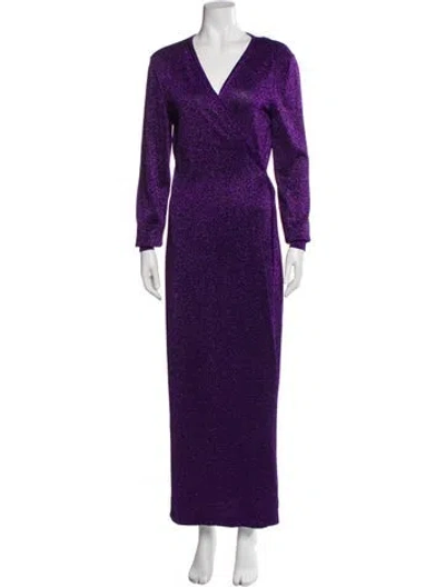 Pre-owned Missoni V-neck Sweater In Purple