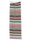 Missoni Waist Strap Chevron Skirt In Blue