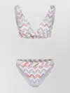 Missoni Waistband Elastic High-cut Legs V-neckline Zigzag