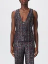 Missoni Waistcoat  Woman Color Black In Multi
