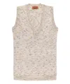 Missoni Multicolor Viscose Blend Top With Sequins In White