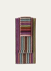 Missoni Warner Bath Towel In Pink Pattern