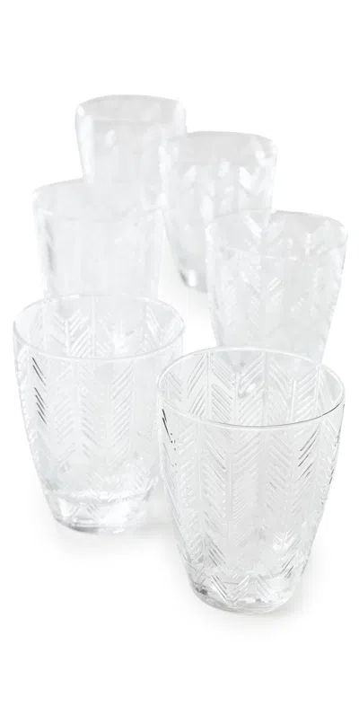 Missoni Water Glass Set Clear In Transparent
