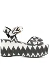 Missoni Wave 80mm Lurex Sandals In Black