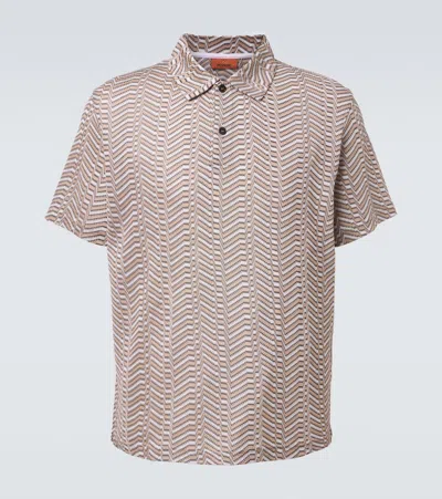 Missoni Wave Bowling Shirt In Neutral