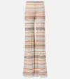 Missoni Patterned Palazzo Pants Trousers Multicolor In Multicoloured