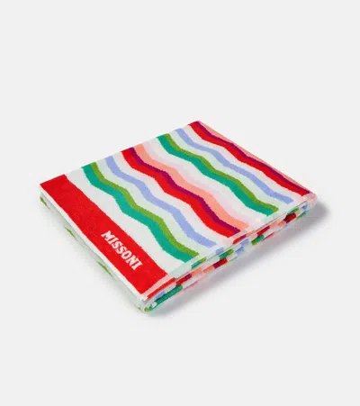 Missoni Wave Cotton Terry Beach Towel In Multi