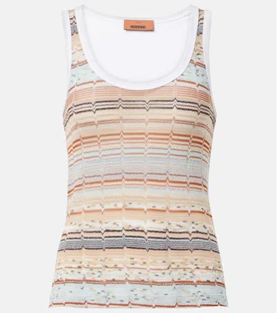 Missoni Wave Jersey Tank Top In Multi