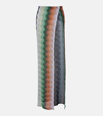 Missoni Wave Lamé Beach Cover-up In Multi