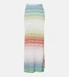 Missoni Mare Striped Metallic Crochet-knit Maxi Skirt In Multi