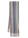 MISSONI MISSONI WAVE MOTIF FRINGED SCARF