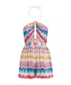 Missoni Wave Motif Romper With Lurex In White