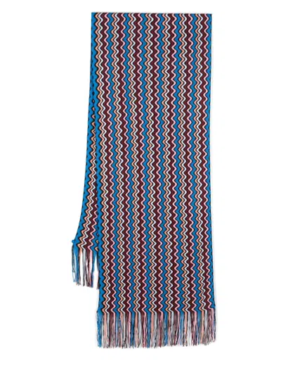 MISSONI MISSONI WAVE MOTIF WOOL BLEND SCARF