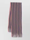 Missoni Wave Motif Wool Blend Scarf