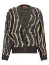 Missoni Wave Pattern Cardigan Sweaters And Cardigans Multicolor In Gray