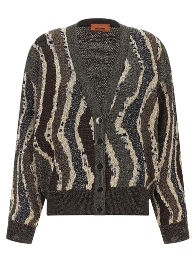 MISSONI MISSONI WAVE PATTERN CARDIGAN