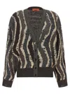 Missoni Wave Pattern Cardigan In Multi