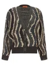 Missoni Wave Pattern Cardigan In Multi