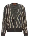 Missoni Wave Pattern Cardigan Sweaters And Cardigans Multicolor In Multi