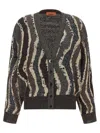Missoni Wave Pattern Cardigan Sweaters And Cardigans Multicolor In Blue