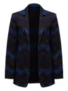 Missoni Wave-pattern Jacket In Multi